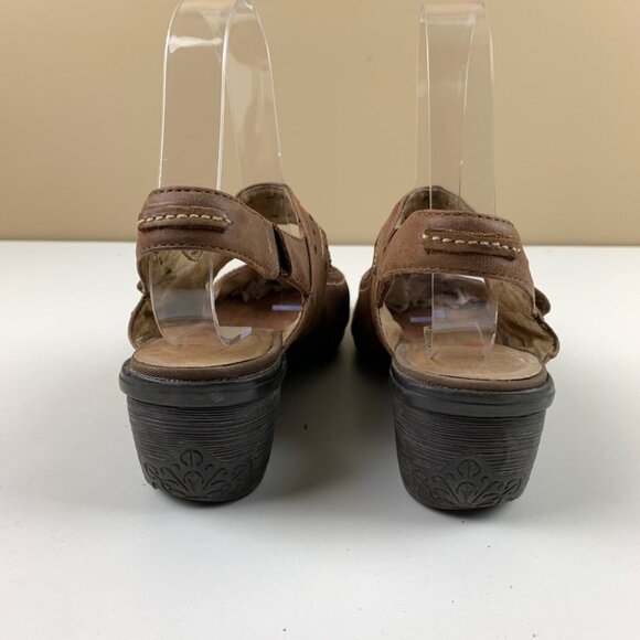 BLONDO Tan Leather Mary Jane Comfort Wedge  size 8 ½ - Picture 6 of 11